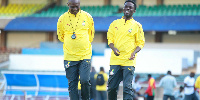 Coach Kwesi Appiah (L) and Dan Kweku Yeboah (R)