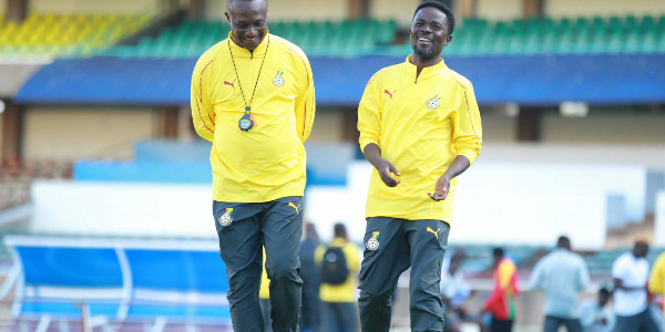 Coach Kwesi Appiah (L) and Dan Kweku Yeboah (R)