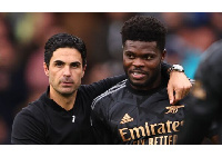 Mikel Arteta and Thomas Partey