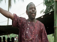 Nigerian activist Ken Saro-Wiwa was hanged with eight others after a secret trial