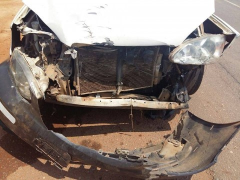 Front view of one of Bisa Kdei's vehicles