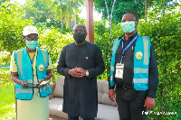 Vice President, Dr. Mahamudu Bawumia with Census Enumerators