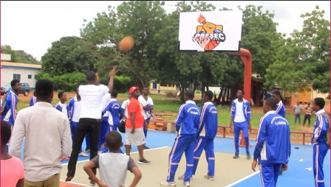 File photo: Some SHS students playing basketball