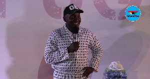 Comedian OB Amponsah wore pyjamas at Political Refugee comedy show