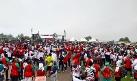 NDC supporters at the the 'Get Ready and Fit Mahama Walk'