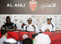 UAE giants Al Ahli have officially unveiled new signing Asamoah Gyan