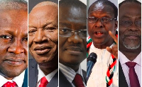 Aspiring Presidential candidates of the opposition National Democratic Congress (NDC)