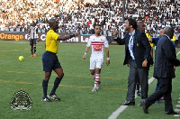 Joseph Lamptey and Hossam Mido