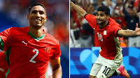 Achraf Hakimi (left) and Ibrahim Adel (right)