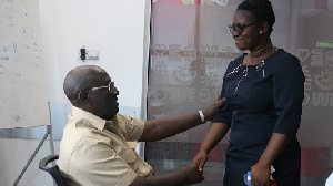 Mr. Andrew Kufuor and Eunice Ampomah Manu (SME Enterprise Team, Vodafone GH)