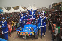 Cowbell Santa funfair at Takoradi