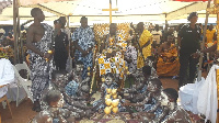 Nene Oklepeme Nuer Anorbaa Sasraku II seated in the middle