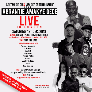 Amakye Dede will be live in London this December