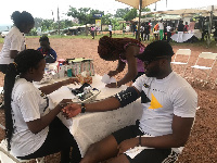 The medical screening was done at the Presbyterian School park