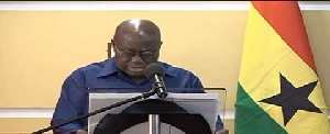 Akufo-Addo is announcing a list of appointed ministers