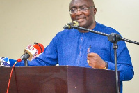 Vice President, Dr Mahamudu Bawumia, addressed the town hall meeting