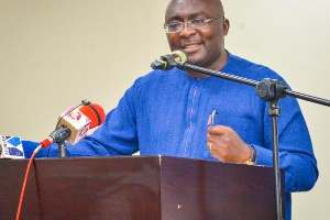 Vice President, Dr Mahamudu Bawumia, addressed the town hall meeting