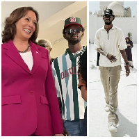 Kamala Harris with Black Sherif