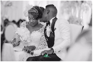 Stonebwoy and wife Dr Louisa Ansong