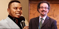 Jon Benjamin, immediate past British High Commissioner to Ghana and Bishop Daniel Obinim