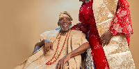 Olu Jacobs with Joke Silva