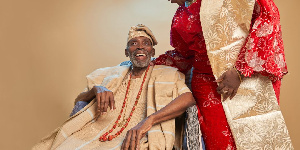 Olu Jacobs with Joke Silva