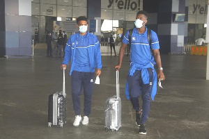 Al Hilal players went through a mandatory coronavirus test at the Airport