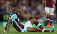 Ayew lasted only 33 minutes in his West Ham debut