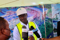 The CEO of Joberg Ghana Ltd, Joseph Magmus Marteye, addressing the media