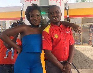 Abeiku Santana and the late Ebony Reigns