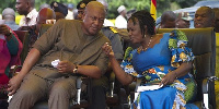 NDC Flagbearer, John Dramani Mahama and his vice, Jane Naana Opoku-Agyemang