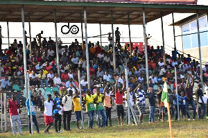 The packed Nana Agyemang Badu park