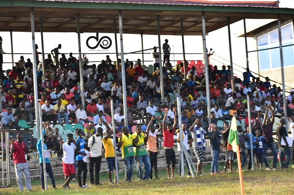 The packed Nana Agyemang Badu park