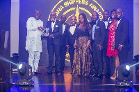 Officials of GCNet in a group photo after receiving the award