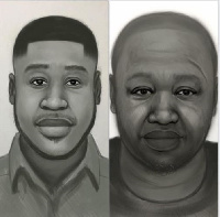 Artist impression of the two men who allegedly murdered Ahmed Suale