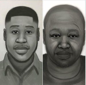 An artist's impression of the suspects