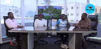 Nii Akwei Ismail Akwei in a conversation with guests on The Lowdown