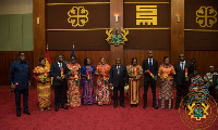 The 10 appointed Ambassadors and High Commissioners with Pres. Akufo-Addo