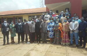 Some participants in a group photo