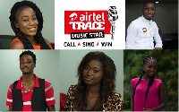 Top five finalists of Airtel TRACE Music Star competition