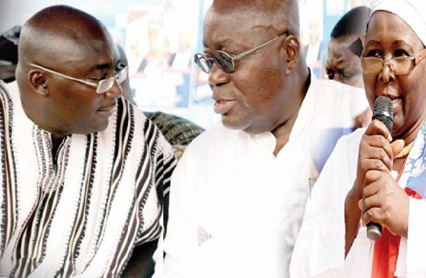 Nana Akufo-Addo with Dr Bawumia at Nayirie