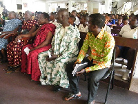 The participants were made of traditional leaders, youth groups, opinion leaders and teachers