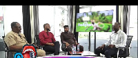 The Lowdown host Daniel Oduro (right) with his guests