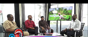 The Lowdown host Daniel Oduro (right) with his guests