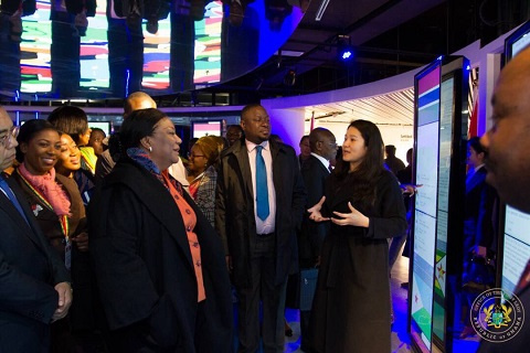 First Lady Rebecca Akufo-Addo interacting with some Chinese officials