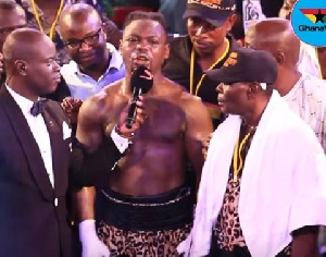 Bastie Samir knocked out Bukom Banku in seventh round in yesterday's non title cruiserweight bout