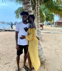 Partey and his girlfriend Gifty Boakye