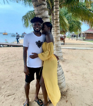 Partey and his girlfriend Gifty Boakye