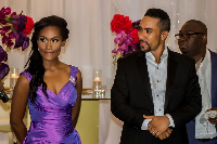 Majid Michel and wife