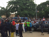 The scene at the Nima residence of Nana Akufo-Addo